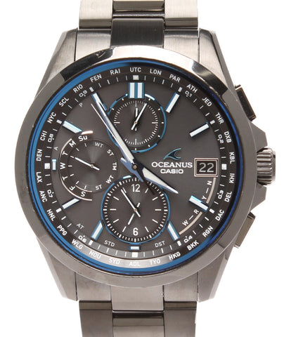 Casio Watch Chronograph Oceanus Solar Black 0CW-T2600 Men's CASIO