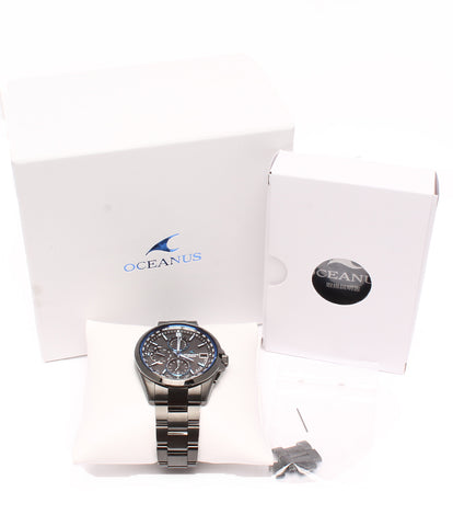 Casio Watch Chronograph Oceanus Solar Black 0CW-T2600 Men's CASIO