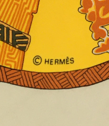 Hermes Scarf Care 90 Silk 100% Art DES Steppes Women's (Multiple Size) Hermes