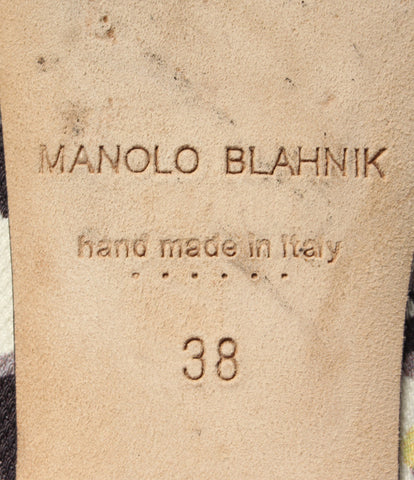 Manoro Branik Pumps Housesh Flat女大小38（L）Man​​olo Blahnik