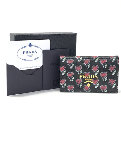 普拉达漂亮的商品卡片盒名片盒心花1mc122女士(多个尺寸)普拉达
