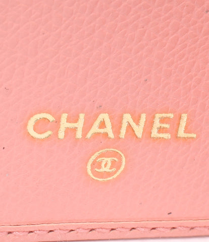 Chanel Pass Case Coco Button Coco ปุ่มผู้หญิง (กระเป๋าสตางค์ 2 พับ) Chanel