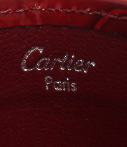 Cartier Particle Path Case Card Case Names Estained 2C Happy Birthday Red-Embossed L3000781 Women's (S) Cartier