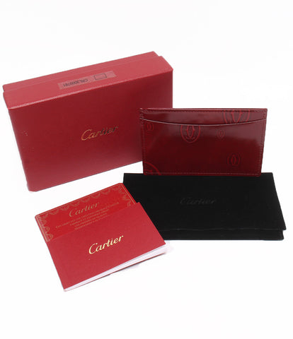 Cartier Particle Path Case Card Case Names Estained 2C Happy Birthday Red-Embossed L3000781 Women's (S) Cartier