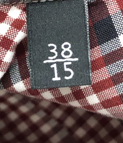 Gucci Beauty Product Tunic Long Sleeve Shirt Check Pattern Ladies Size 38/15 (S) GUCCI