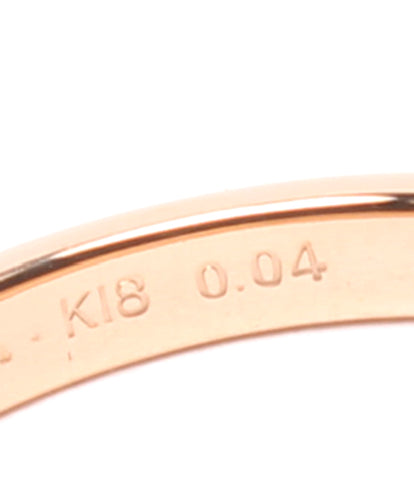 美品 リング 指輪 K18 ダイヤ0.04ct レディース SIZE 7号 (リング