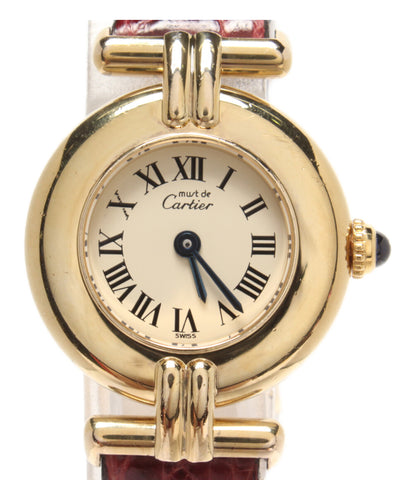 Cartier マスト コリゼ ベルメイユ レディース 腕時計 クオーツ最大約16素材機能