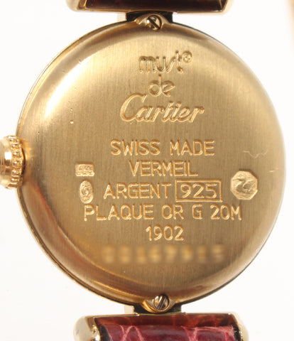 カルティエ 腕時計 マストコリゼ ヴェルメイユ クオーツ 1902 