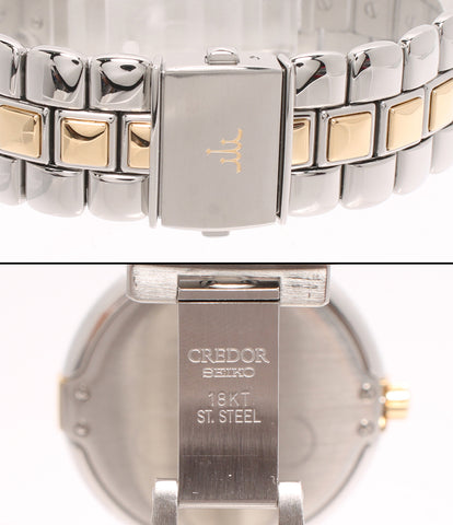 セイコー 腕時計 18KT BEZEL クレドール クオーツ 8N75-6030 メンズ