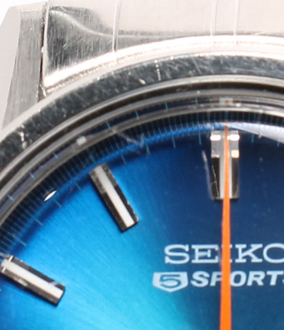 セイコー  腕時計 スピードタイマー 5 SPORTS 自動巻き ブルー 6139-8050 メンズ   SEIKO