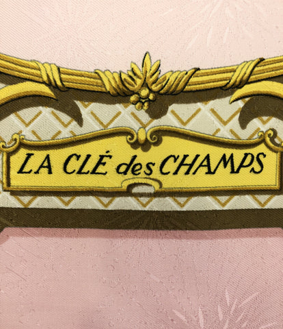 美品 エルメス カレ90 LA CLE des CHAMPS 自由の天地への鍵 スカーフ シルク レディース HERMES 【222-05802】レディース