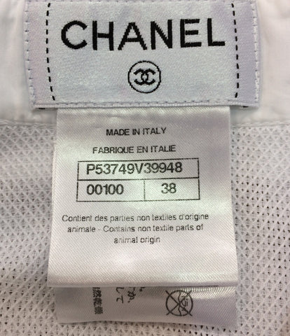 Chanel beauty products long-sleeved mesh shirt 16P Ladies SIZE 38 (M) CHANEL