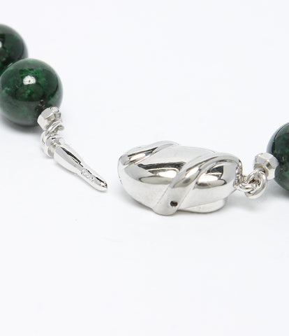 K14WG natural jade jade Jay Daito MaruTama 8mm necklace ladies (necklace)