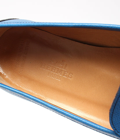 Hermes beauty products loafers leather slip-on ladies SIZE 371/2 (M) HERMES