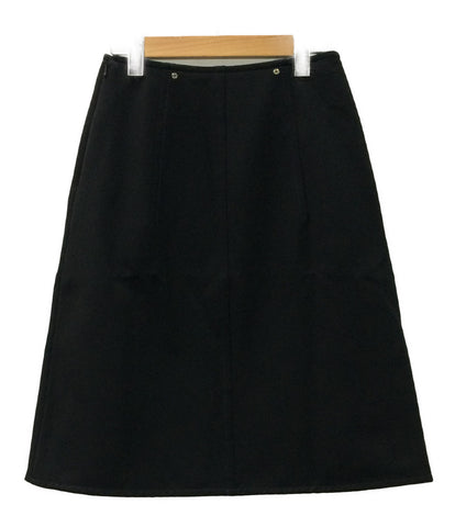 Hermes Serie button trapezoid skirt ladies SIZE 34 (S) HERMES