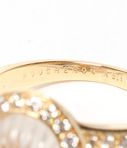Bushron K18 YG ควอตซ์เพชร K18 ผู้หญิงขนาด 12 (แหวน) Boucheron