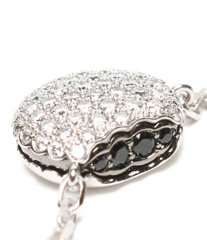 Boucheron necklace pendant black sapphire Tantashion macaroons K18 Ladies' (necklace) BOUCHERON
