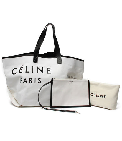 Celine Tote Bag Canvas ทำเป็นขนาดกลางของผู้หญิง Celine