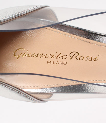 Gianvito Rossi状况良好的Plexi皮革切换透明高跟鞋女士SIZE 35 1/2（S）Gianvito Rossi