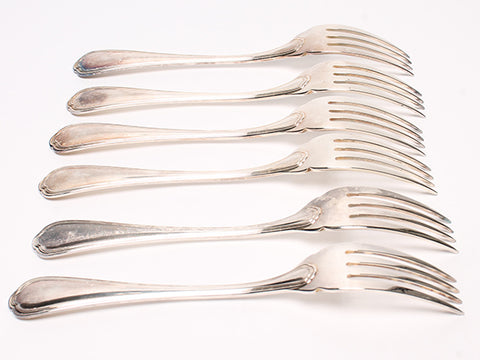 Christ full fork 6-piece set SPATOURS CHRISTOFLE