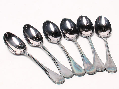 Christ full spoon Cutlery 6 set perles Box Christofle Christofle