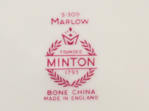 Minton Plate Plate 8 ชิ้นชุด 20 ซม. Marlow Minton Minton