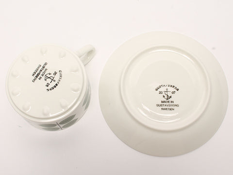 美容咖啡杯和茶碟Bersa Gustavsberg