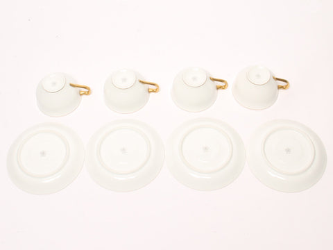杯和碟4客户套装金线Okurakura陶瓷花园