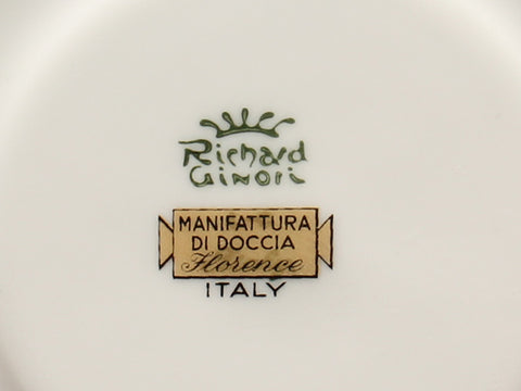 Richard Ginoli pair cup & saucer Italian Fruits Richard Ginori