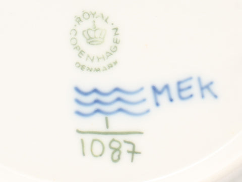 Royal Copenhagen Plate Blue Fluted เต็มลูกไม้รอยัลโคเปนเฮเกน