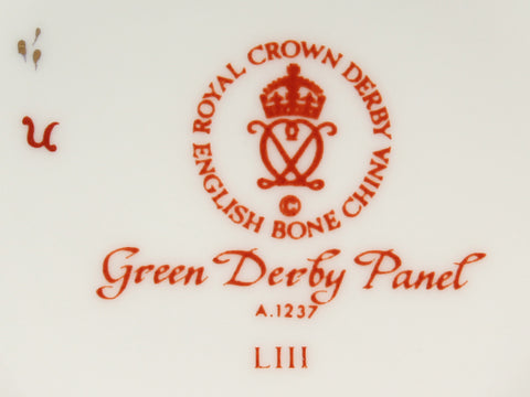 カップ＆ソーサー  Green Derby Panel       RoyalCrownDerby
