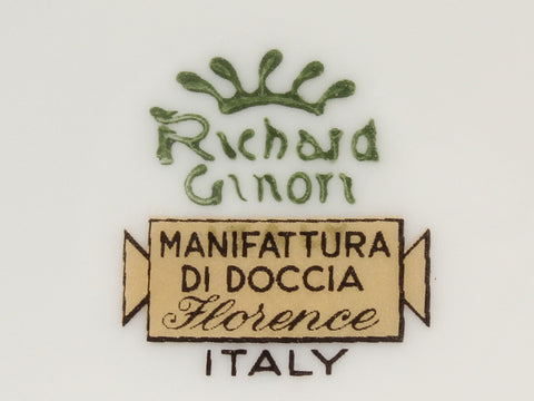 Richard Genoli Cup & Saucer 2 ชุดลูกค้า Principessa Rose Richard Ginori