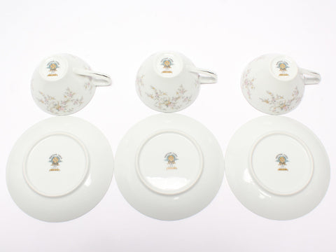 Noritake tea cup & saucer 3 Customer Sets Arlene Noritake