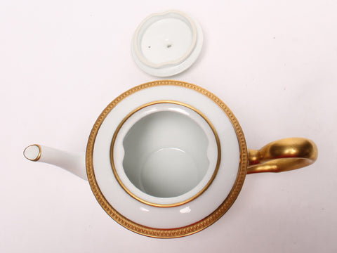 Teapot Hand Decorated Embossed Okura Art China