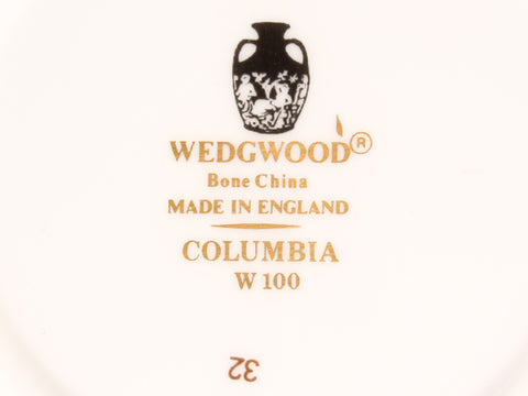 Wedgewood Cup & Saier 2 ลูกค้าชุด Columbia Powder Blue Wedgwood
