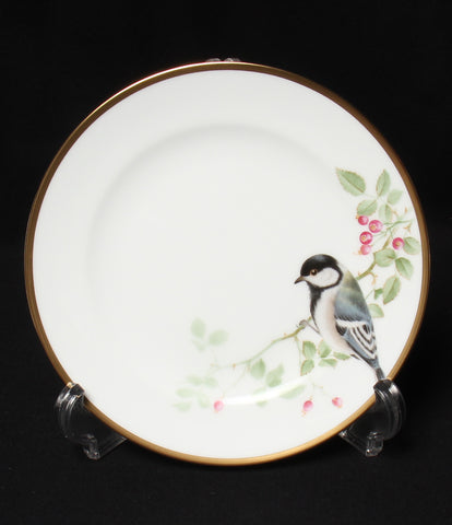 美品 プレート 皿６点セット 16cm  野鳥シリーズ シジュウカラ       大倉陶園
