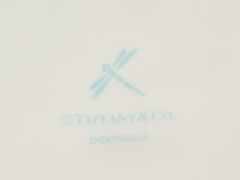 ティファニー 美品 スクエアプレート 皿 24cm リボン  ブルーボックス       Tiffany＆Co.