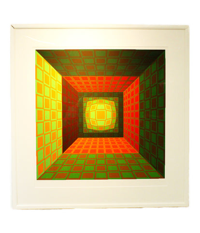ศิลปะจิตรกรรมหน้าจอ SIZE56.0 ×× 53.0 วิคเตอร์ Vasarely