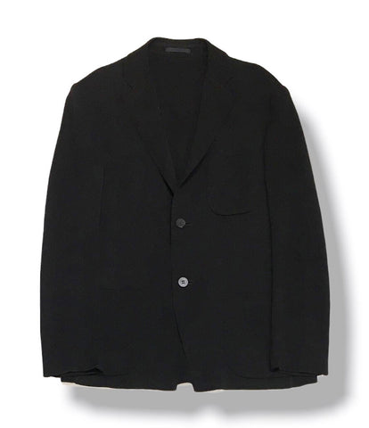 เสื้อแจ็คเก็ตผ้าสีดำสำหรับผู้ชาย