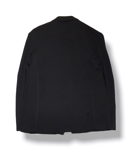 เสื้อแจ็คเก็ตผ้าสีดำสำหรับผู้ชาย