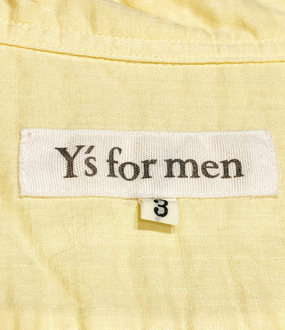 ฉลาด Formen เปิดป Color เสื้อสีเหลืองมืปุ่ม yohji yamamoto Youji yamamoto ผู้ชายคือขนาดของผม Y นสำหรับผู้ชาย