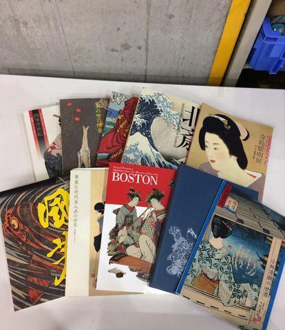 หนังสือศิลปิน (การวาดภาพ) ความแตกต่างที่ยอดเยี่ยมภาพวาดหมึก ukiyoe katsushika hokushigawa kunikawa kusakawa et al. Twenty Book Set Corporation ซื้อ